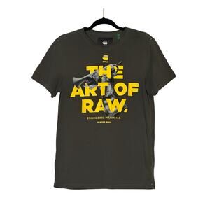 G-Star Raw The Art of Raw charcoal short sleeves tee size Small